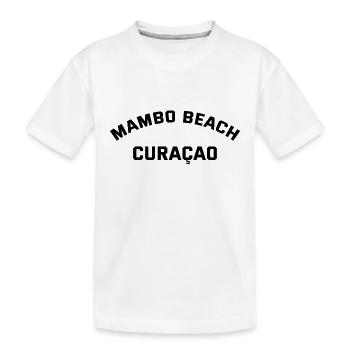 Mambo Beach - Curacao - Dutch Caribbean - Karibik - Kids' Premium Organic T-Shirt - white - Front