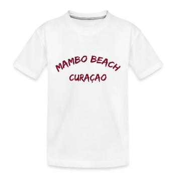 Mambo Beach - Curaçao - Caraïbes néerlandaises - Karibik - T-shirt bio Premium Enfant - blanc - Devant