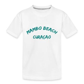 Mambo Beach - Curaçao - Caraïbes néerlandaises - Karibik - T-shirt bio Premium Enfant - blanc - Devant