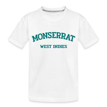 Monserrat - Plymouth - Caraïbes - Antilles - T-shirt bio Premium Enfant - blanc - Devant