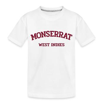 Monserrat - Plymouth - Caraïbes - Antilles - T-shirt bio Premium Enfant - blanc - Devant