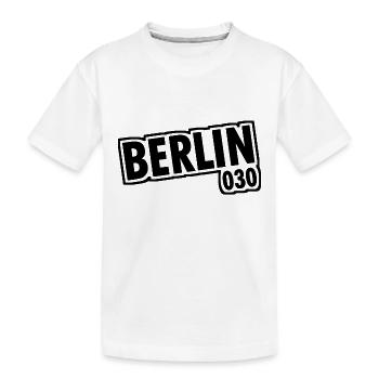 Berlin - 030 - Capital - Germany - Area Code - Kids' Premium Organic T-Shirt - white - Front