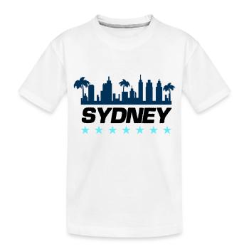 Ville de Sydney - T-shirt bio Premium Enfant - blanc - Devant