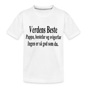 le meilleur père du monde - T-shirt bio Premium Enfant - blanc - Devant