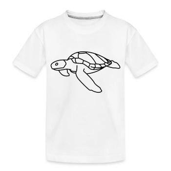 Sea Turtle - Kids' Premium Organic T-Shirt - white - Front