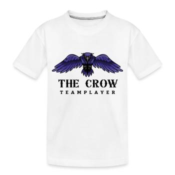 Cartoon the Crow - Kinder Premium Bio T-Shirt - Weiß - Vorne