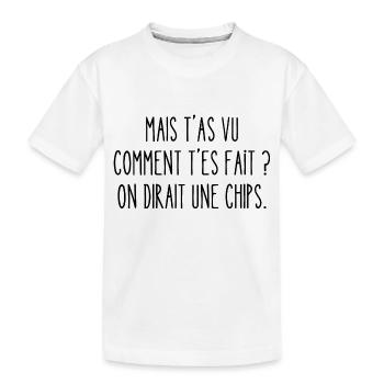 mais t'as vu comment t'es fait ? - T-shirt bio Premium Enfant - blanc - Devant