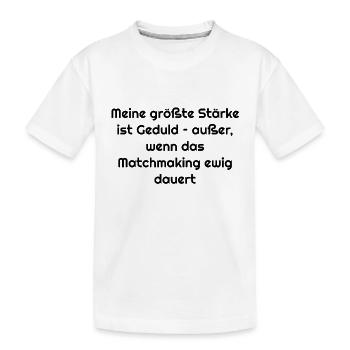 Typisch-Gamer - Kinder Premium Bio T-Shirt - Weiß - Vorne