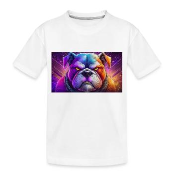 Animaux mignons - bouledogue - T-shirt bio Premium Enfant - blanc - Devant