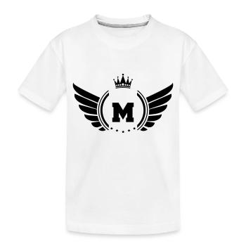 armoiries M - T-shirt bio Premium Enfant - blanc - Devant