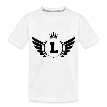 armoiries L - T-shirt bio Premium Enfant - blanc - Devant