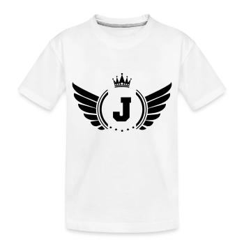 Armoiries J - T-shirt bio Premium Enfant - blanc - Devant