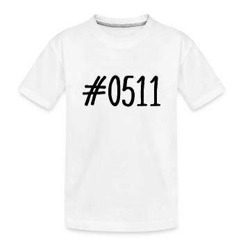 #0511 - 0511 - Vorwahl Hannover - Telefon - Kinder Premium Bio T-Shirt - Weiß - Vorne