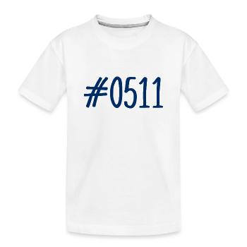 #0511 - 0511 - Vorwahl Hannover - Telefon - Kinder Premium Bio T-Shirt - Weiß - Vorne