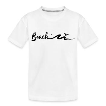 Beach Lifestyle - Kinder Premium Bio T-Shirt - Weiß - Vorne
