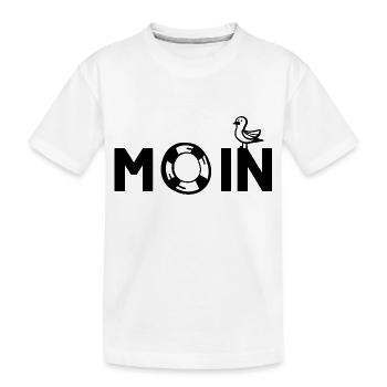 Moin Seagull Oiseau Mer du Nord Nord Allemagne - T-shirt bio Premium Enfant - blanc - Devant