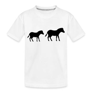 Cheval Poney 2 - T-shirt bio Premium Enfant - blanc - Devant