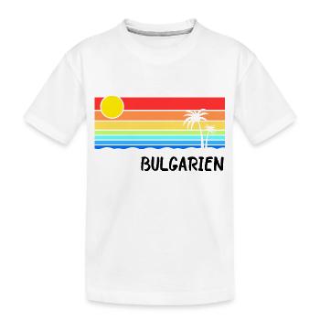 Bulgarien Urlaub Balkan Idee - Kinder Premium Bio T-Shirt - Weiß - Vorne