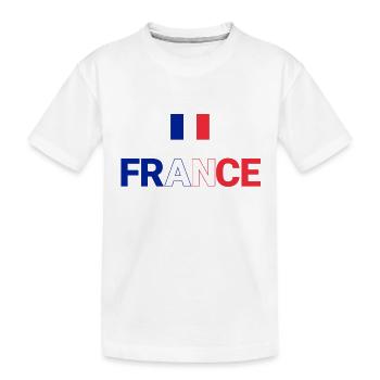 FRANCE - T-shirt bio Premium Enfant - blanc - Devant