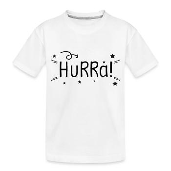 Hurra - Kinder Premium Bio T-Shirt - Weiß - Vorne
