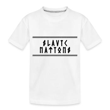 Slavic Nations - Kids' Premium Organic T-Shirt - white - Front
