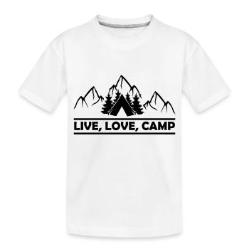 Camp d’amour en direct - T-shirt bio Premium Enfant - blanc - Devant