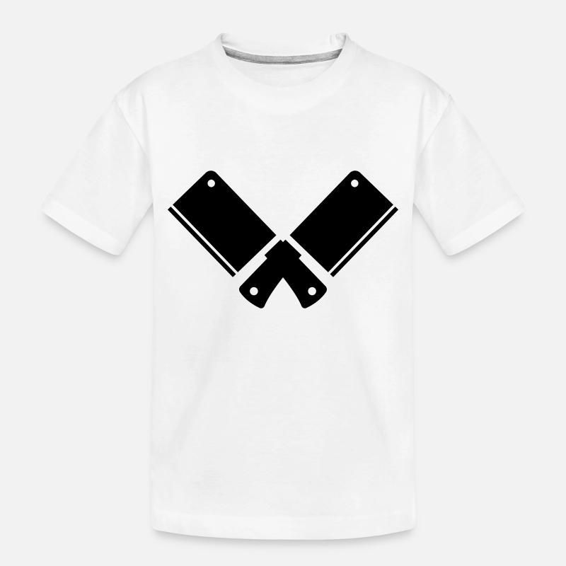 Hackmesser - Kinder Premium Bio T-Shirt - Weiß