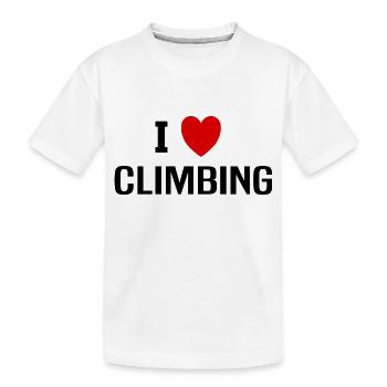 I love Climbing - T-shirt bio Premium Enfant - blanc - Devant