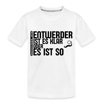 Lustiges Zitat des Professor #1.2 - Kinder Premium Bio T-Shirt - Weiß - Vorne