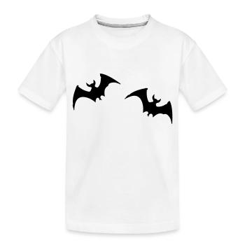 Bat 2 - Kids' Premium Organic T-Shirt - white - Front