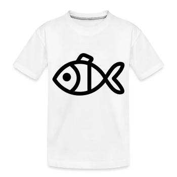 poisson - T-shirt bio Premium Enfant - blanc - Devant