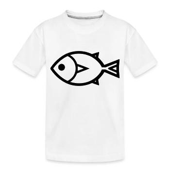 Poisson - T-shirt bio Premium Enfant - blanc - Devant