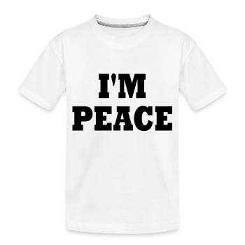 I'm peace - Kids' Premium Organic T-Shirt - white - Front