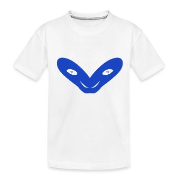 Le secret du bleu - T-shirt bio Premium Enfant - blanc - Devant