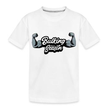 Gonflement Fintess Gym Design - T-shirt bio Premium Enfant - blanc - Devant