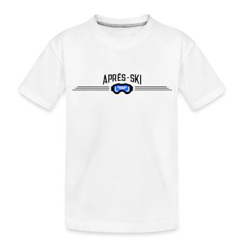 Après Ski Goggles - Kids' Premium Organic T-Shirt - white - Front