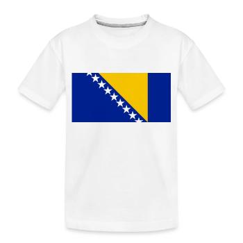 Bosnien und Herzegowina - Kinder Premium Bio T-Shirt - Weiß - Vorne