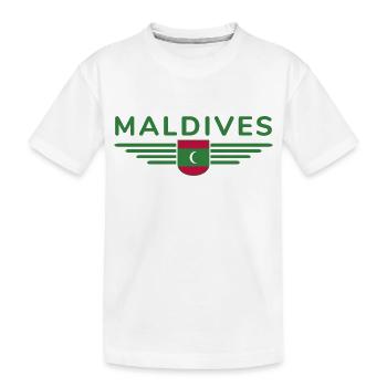 Maldives Fans : Maillots exclusifs - T-shirt bio Premium Enfant - blanc - Devant
