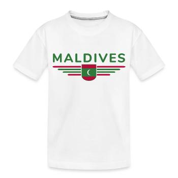 Maldives Fans : Maillots exclusifs - T-shirt bio Premium Enfant - blanc - Devant