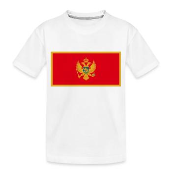 Montenegro - Kids' Premium Organic T-Shirt - white - Front