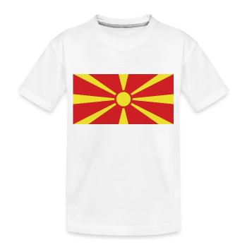 Macédoine - T-shirt bio Premium Enfant - blanc - Devant