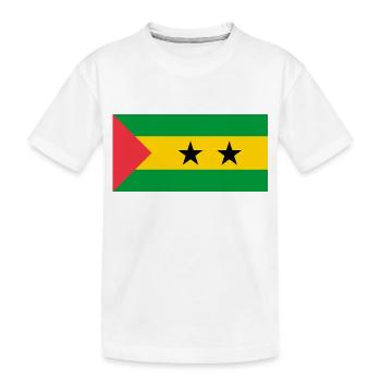 São Tomé-et-Príncipe - T-shirt bio Premium Enfant - blanc - Devant