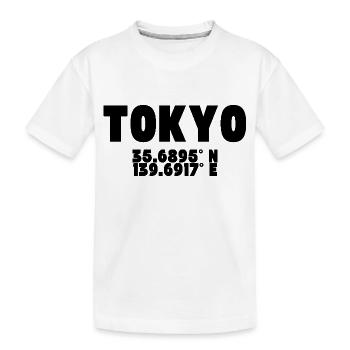 Tokyo - Tokyo Design avec coordonnées - T-shirt bio Premium Enfant - blanc - Devant