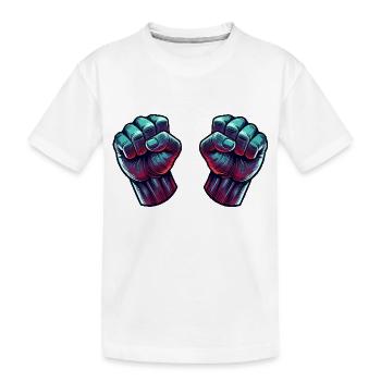 faust comic 2 - Kinder Premium Bio T-Shirt - Weiß - Vorne