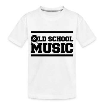 Musique old school - T-shirt bio Premium Enfant - blanc - Devant