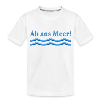 Au large de la mer - T-shirt bio Premium Enfant - blanc - Devant