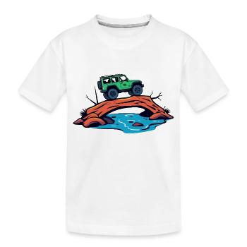 Véhicules tout-terrain - T-shirt bio Premium Enfant - blanc - Devant
