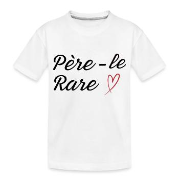 Seltene Perle Papa - Papa Geschenkidee - Kinder Premium Bio T-Shirt - Weiß - Vorne