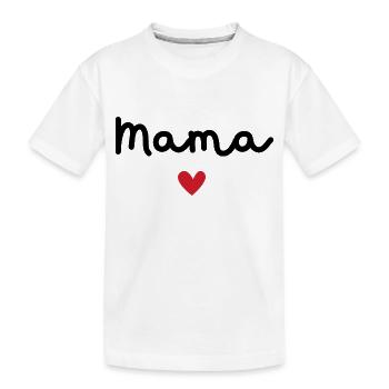 Mama of Love - Mama Geschenk - Kinder Premium Bio T-Shirt - Weiß - Vorne