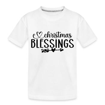 Bénédictions de Noël - T-shirt bio Premium Enfant - blanc - Devant